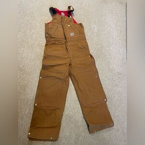 Carhartt Brown Insulated Bib Overalls R38-BRN